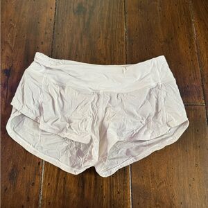 white lulu shorts low waisted size 0